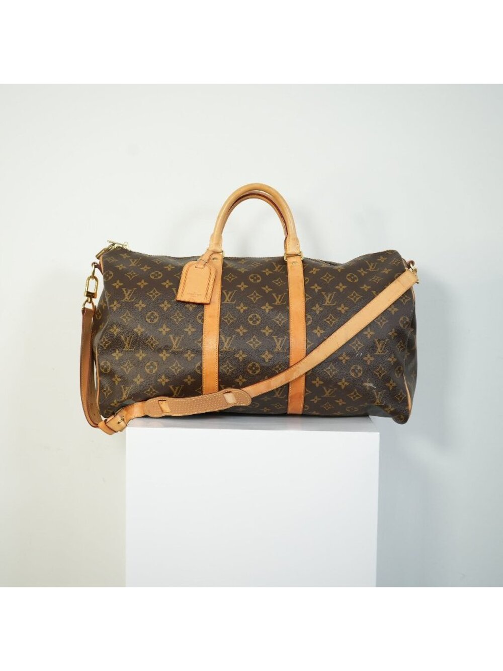 Louis Vuitton Keepall Bandouliere Monogram Canvas Duffle Travel Bag